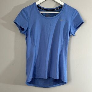 Nike Running Women's Dri-Fit Blue Athletic Top size S